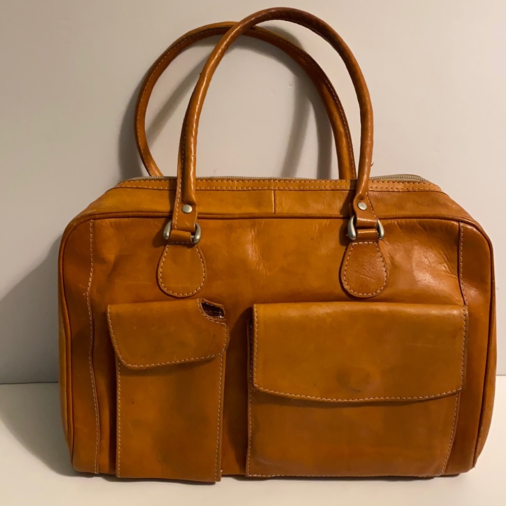 Leather In Leather Satchel Handbag